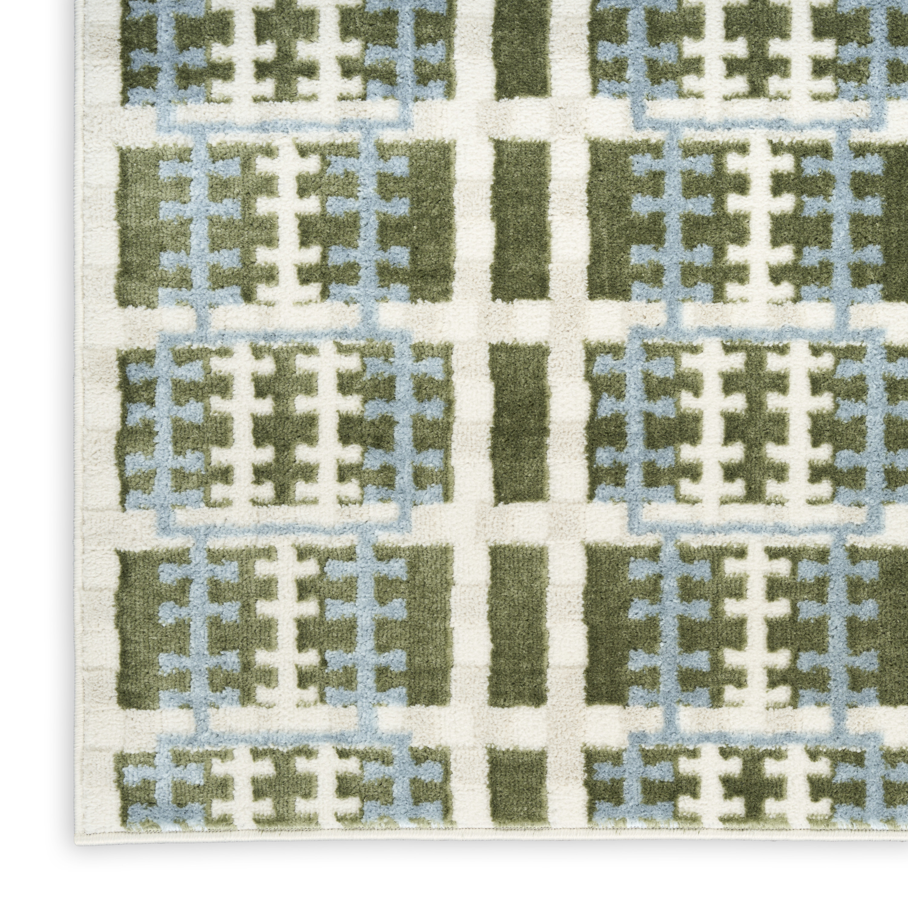 Nourison Nordic 8' x 10' Blue Green Modern Indoor Rug
