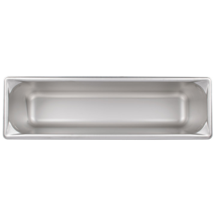 Half-long-size 6-inch-deep Super Pan 3® stainless steel steam table pan