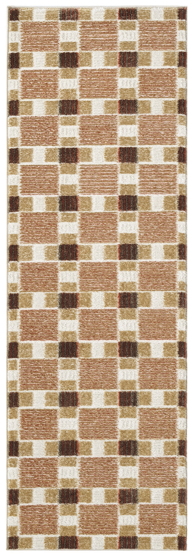 Nourison Nordic 2' x 6' Rust Modern Indoor Rug