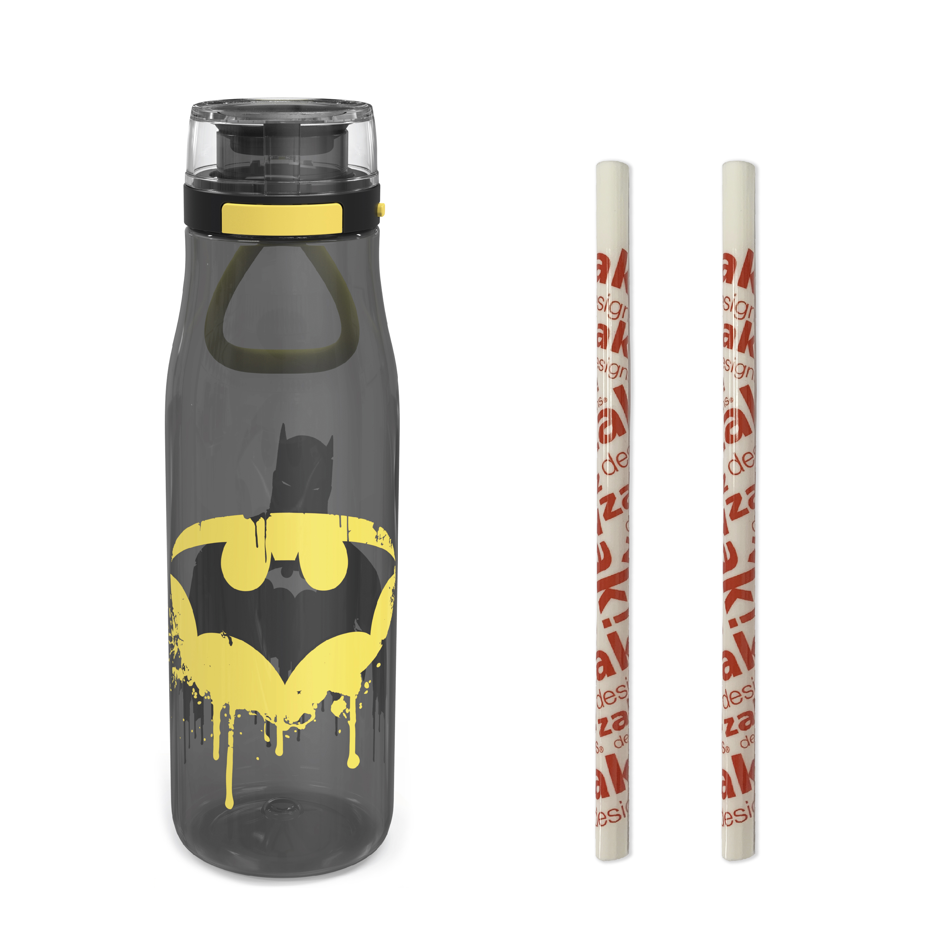 DC Comics 25 ounce Water Bottle, Batman, 3-piece set slideshow image 2 DC Comics 25 ounce Water Bottle, Batman, 3-piece set slideshow image 2