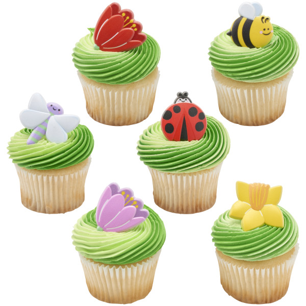 Springtime Blooms Cupcake Rings