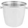 8-quart double-bottle stainless steel wine bucket with handles