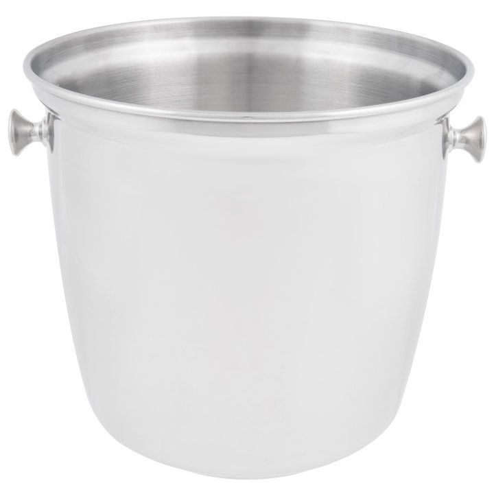 8-quart double-bottle stainless steel wine bucket with handles