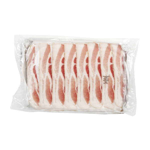 GRIDDLEMASTER(r) Bacon, Wide Shingle, 23/27 slice, 15 lb . C1CB - Front Center Inner Pack (Hi Res)