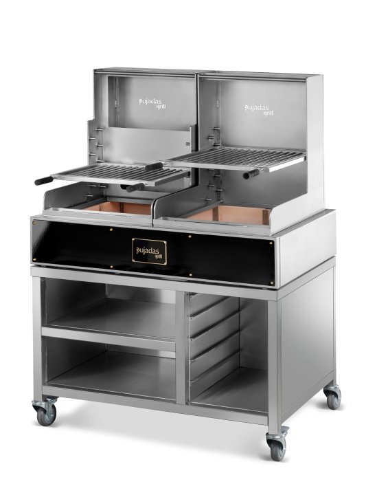 Open Grill Lite Stainless Steel with rod bar grill