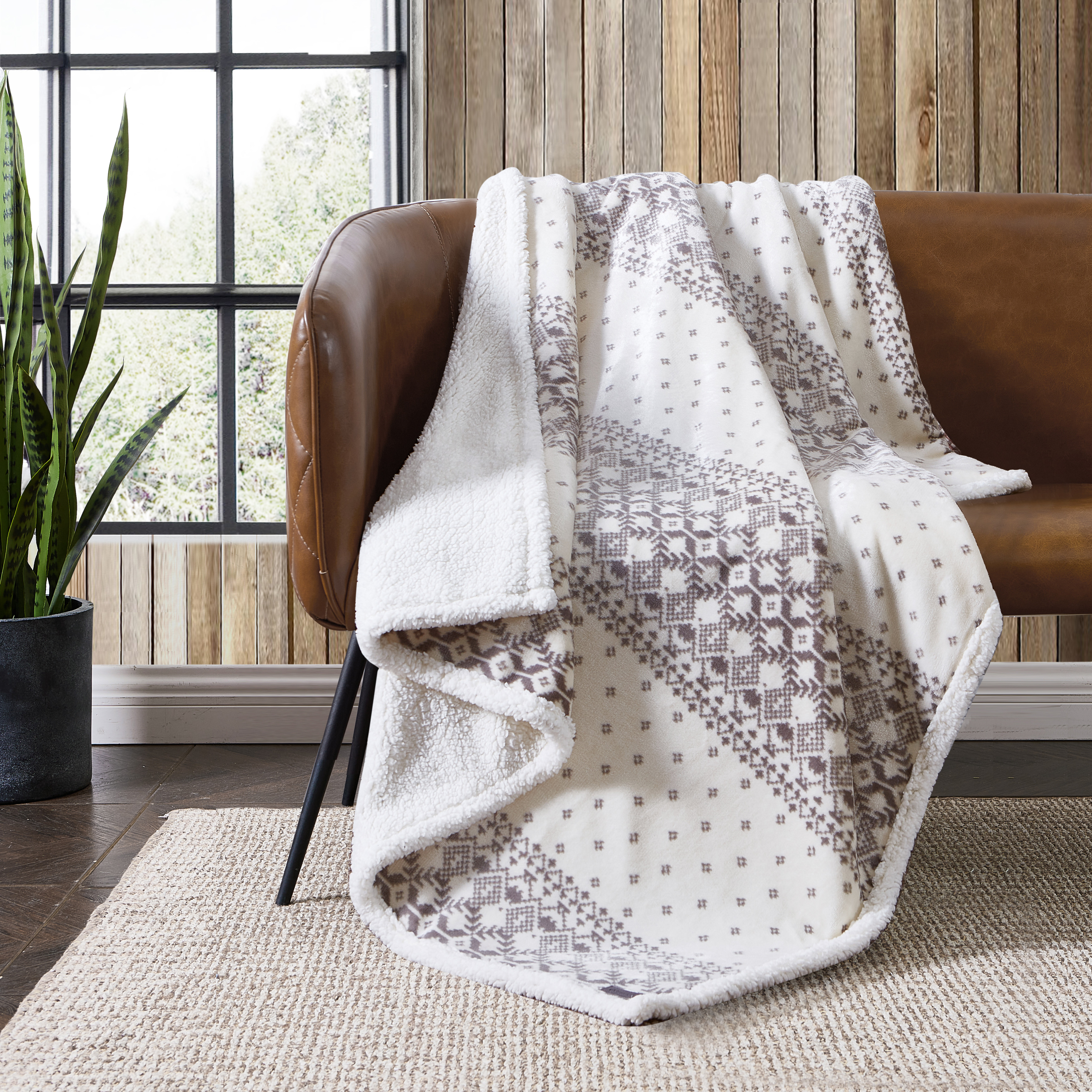 Eddie Bauer Plush-Fleece Throw Blanket