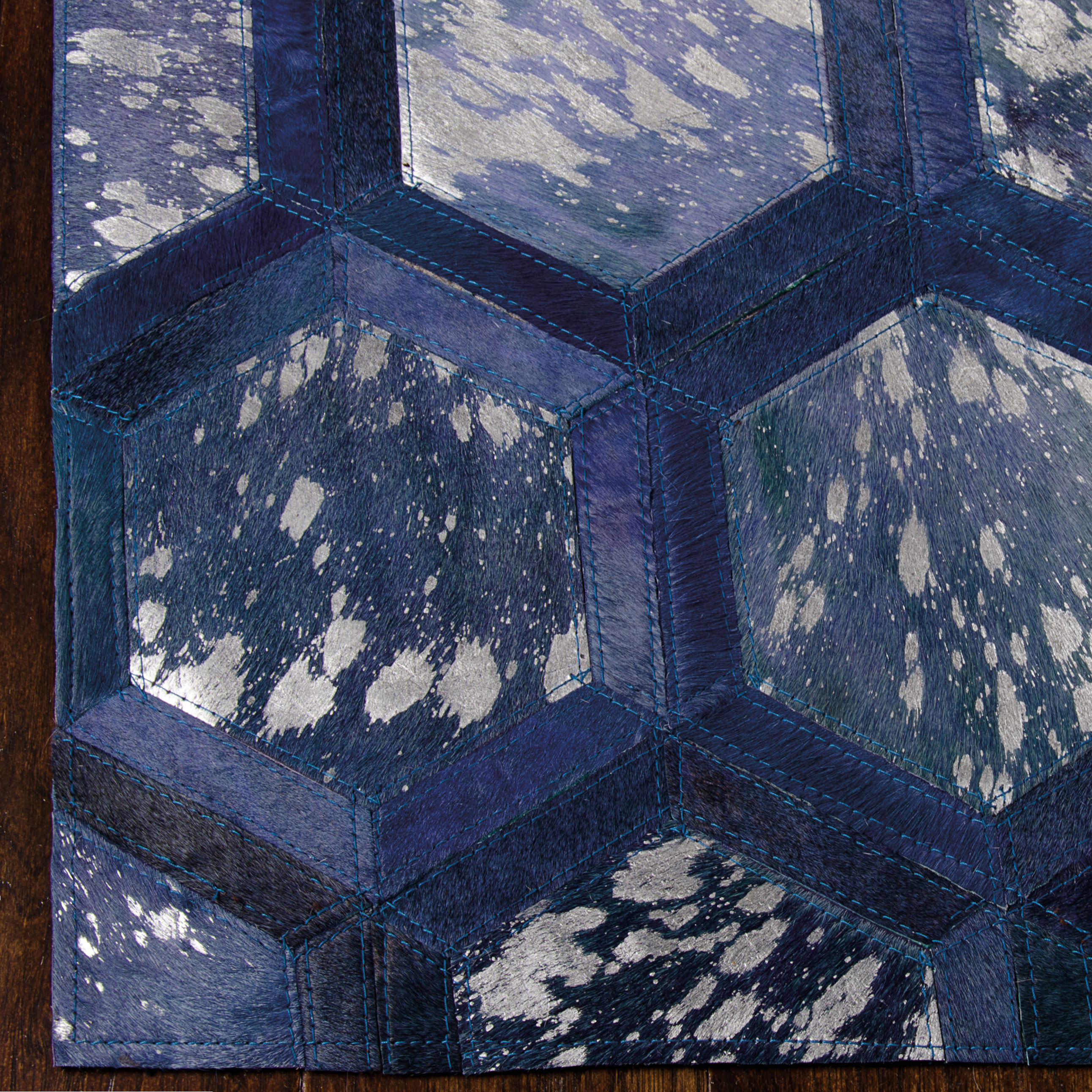 Michael Amini City Chic 5'3" x 7'5" Cobalt Modern Indoor Rug