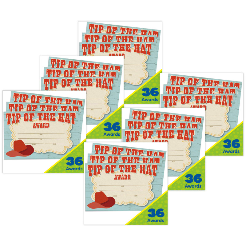 Wild Wild Classroom Recognition Awards, 36 Per Pack, 6 Packs