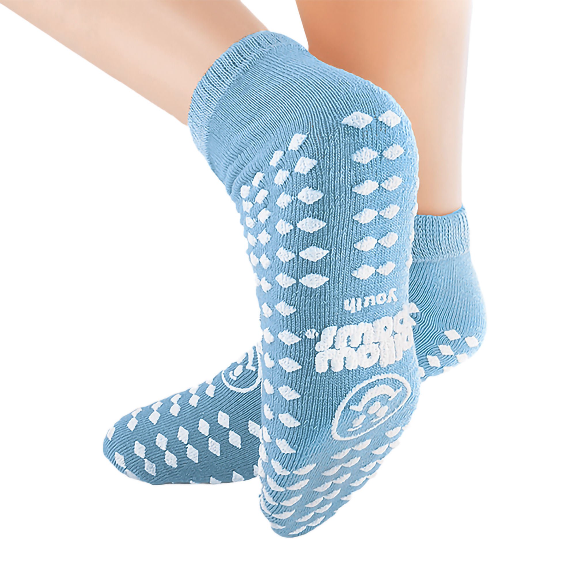 Pillow Paws® Slipper Socks for Small Children, size 8 to 4.5, Blue