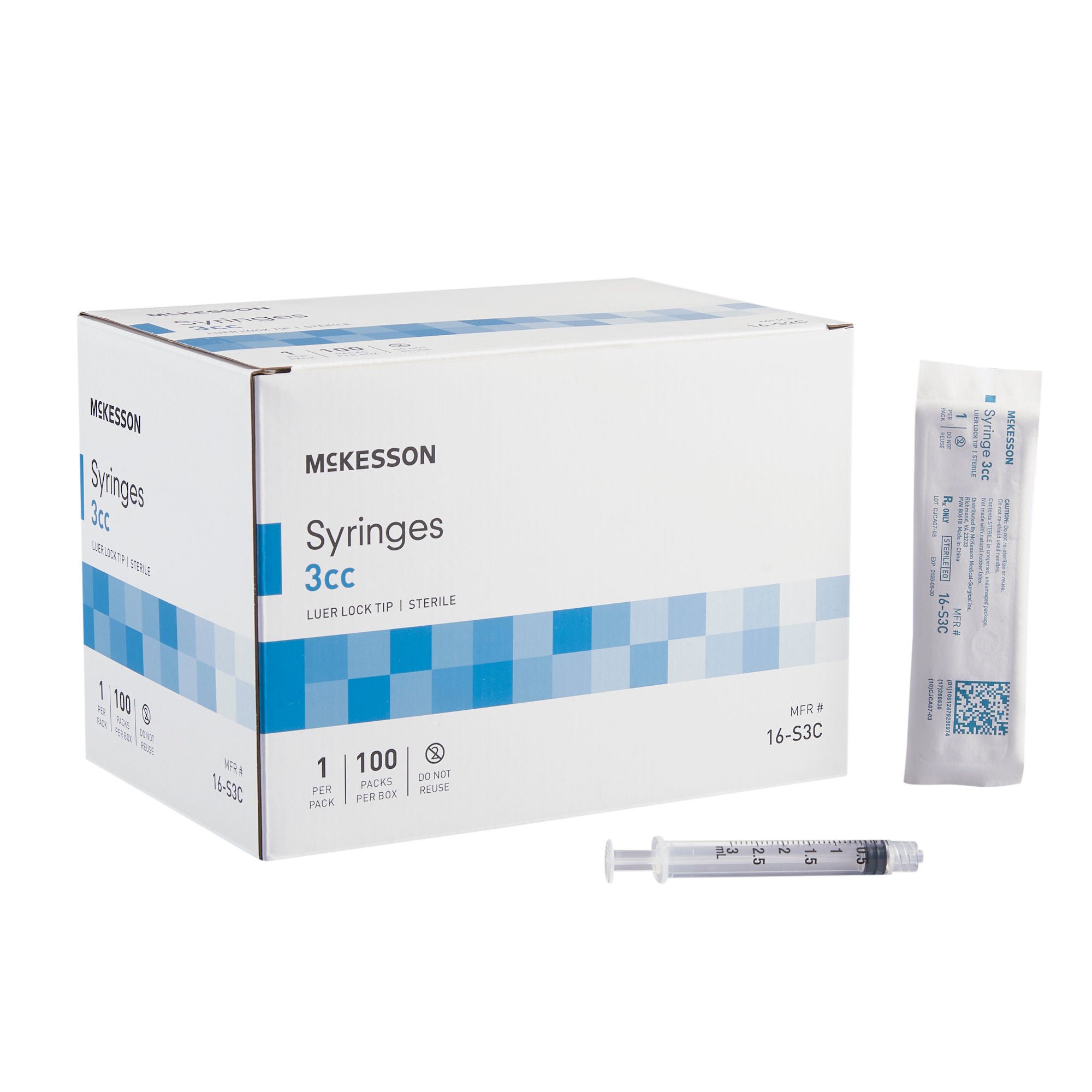 McKesson General Purpose Syringe, 3 mL