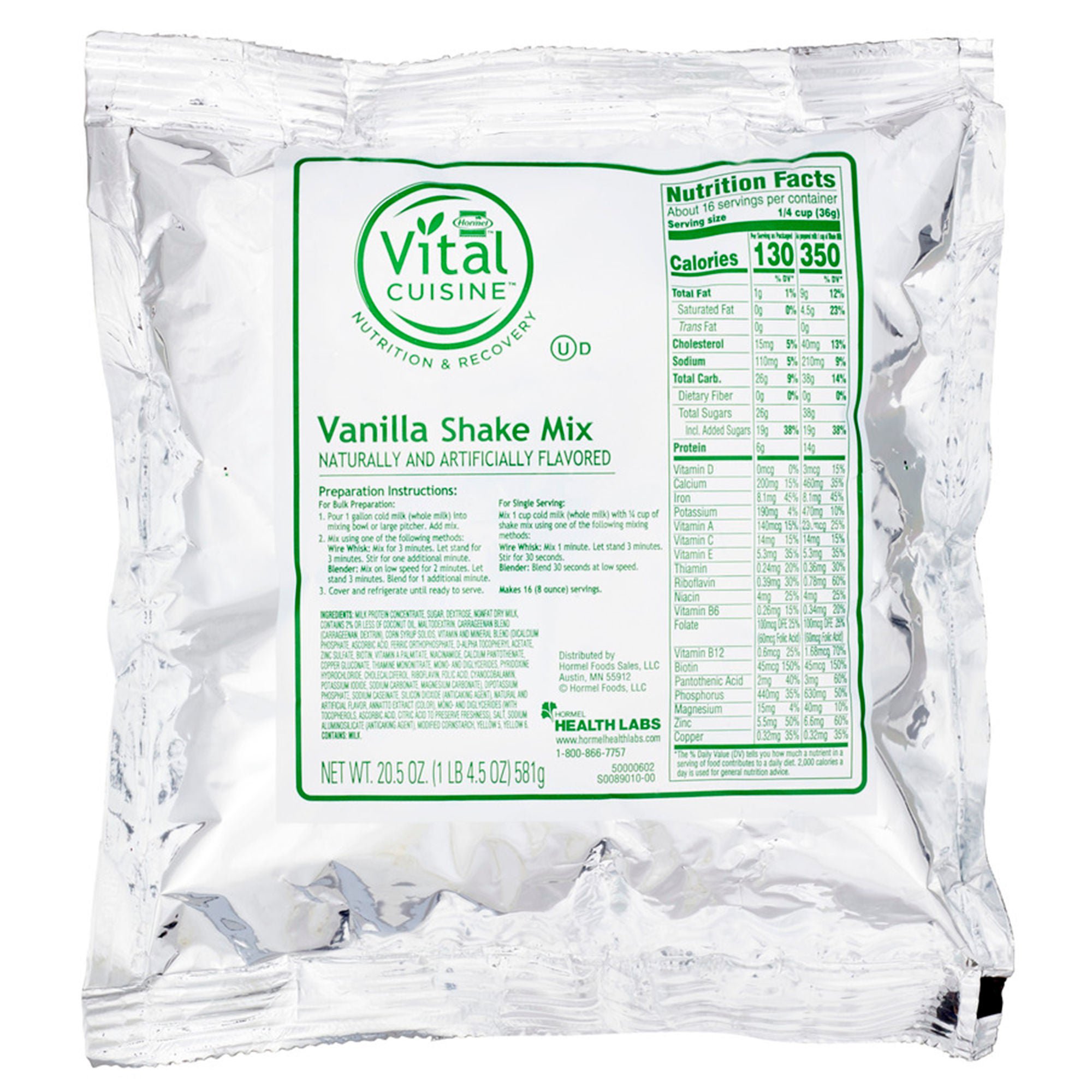 Vital Cuisine® Shake Mix, Vanilla Flavor