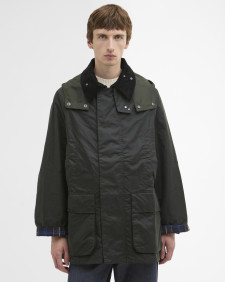 Barbour x ARKET Fairgame Waxed Jacket Sage