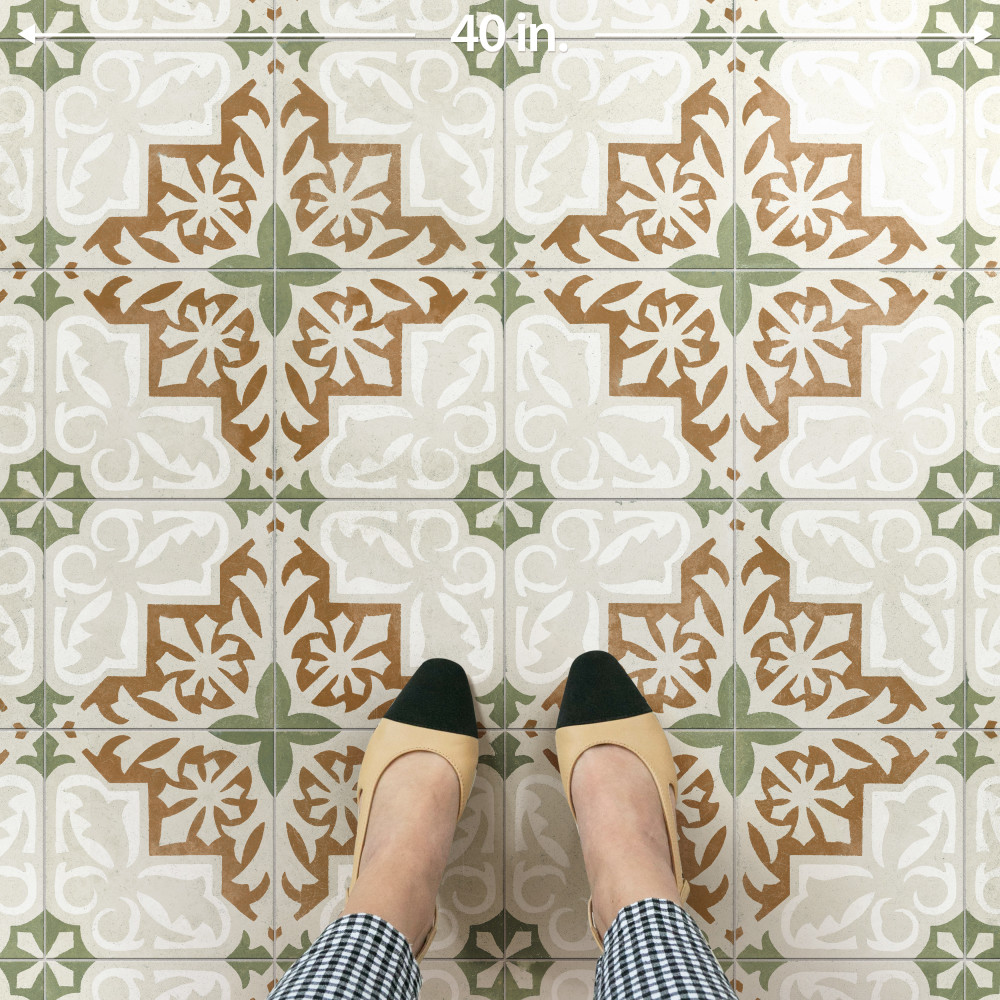 Kings Paname Bastille 17-5/8 in. x 17-5/8 in. Ceramic Floor and Wall Tile