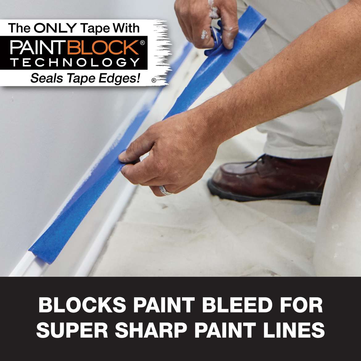 FrogTape<sup>®</sup> Pro Grade Painter's Tape Application Image 2