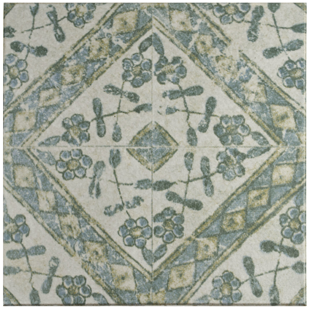 Klinker Retro Blanco Bergenia 12-3/4 in. x 12-3/4 in. Ceramic Floor and Wall Tile