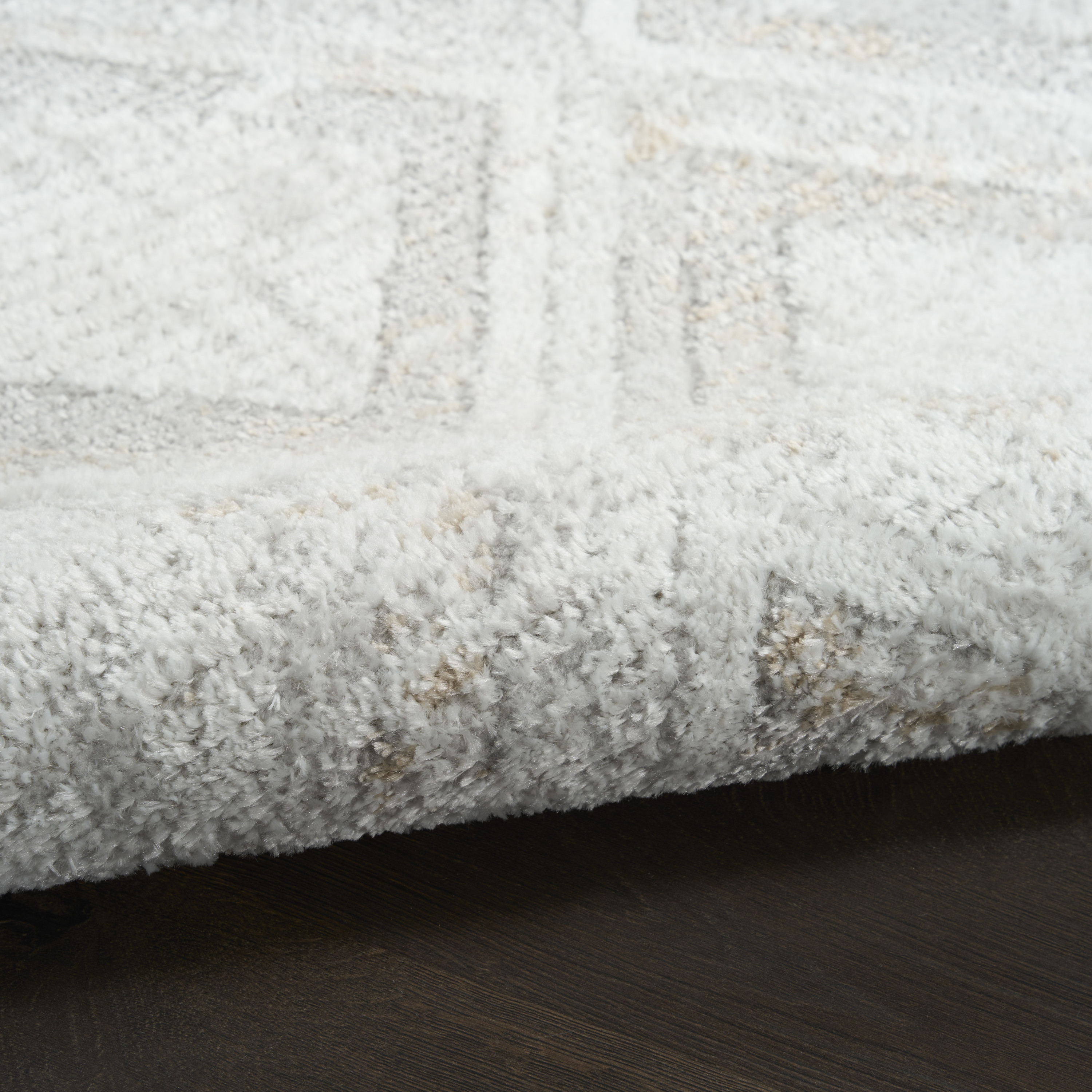 Nourison Dekor 4' x 6' Grey Modern Indoor Rug