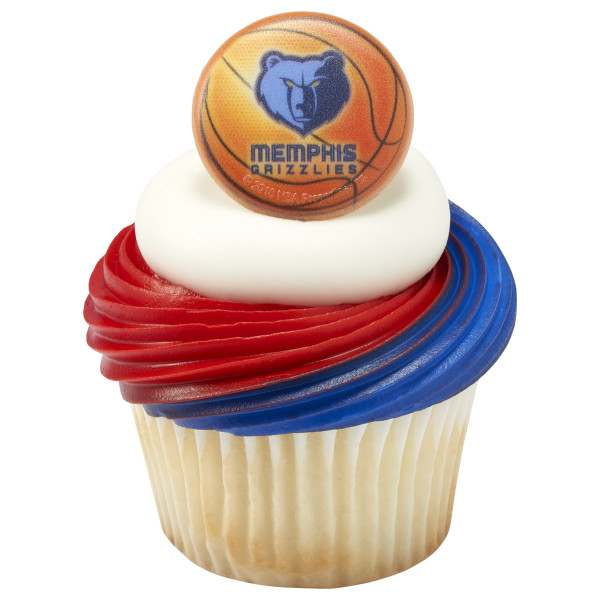 NBA Team Basketball Cupcake Rings