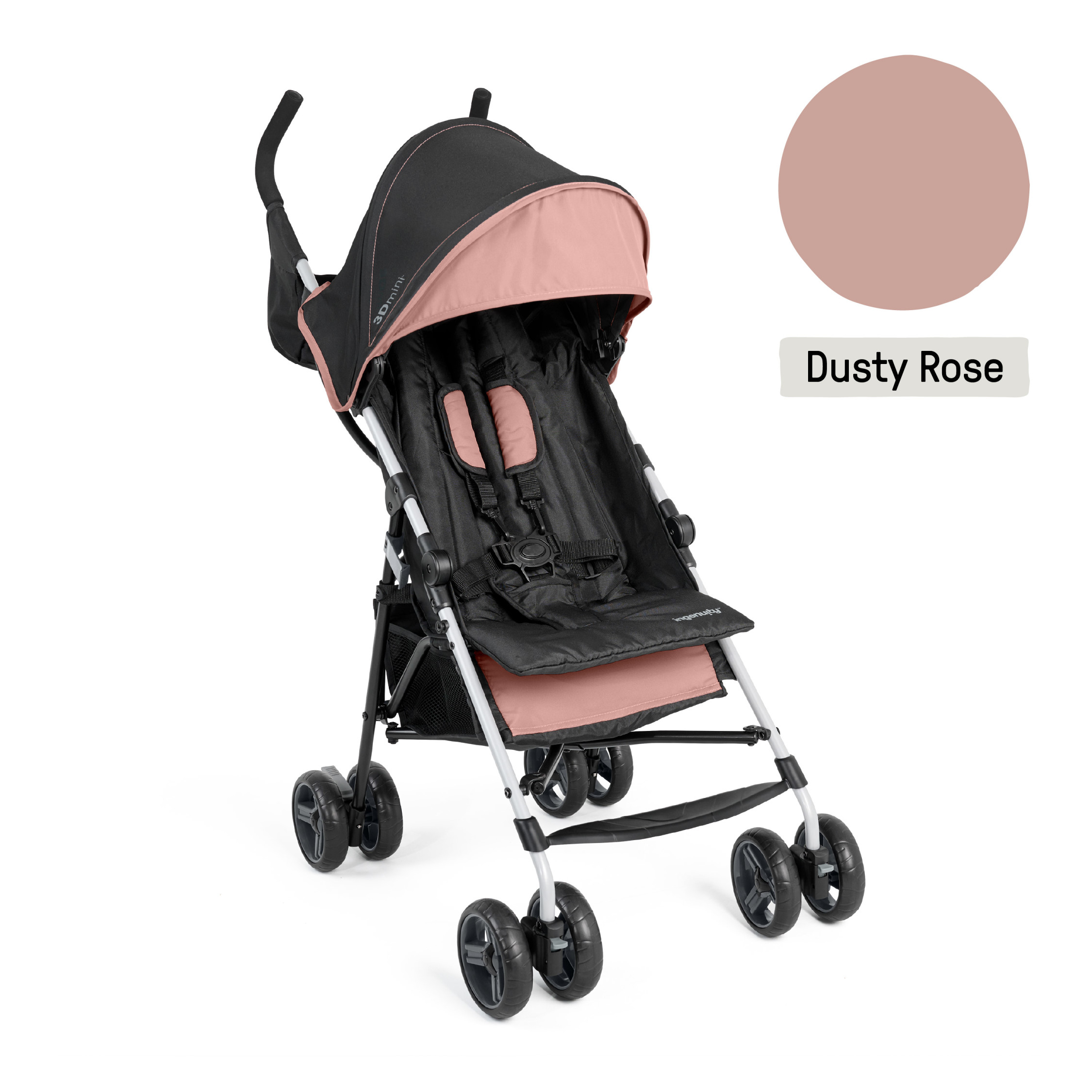 Ingenuity 3D Mini Convenience Stroller, Dusty Rose