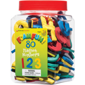 Foam Fun!&trade; Number Magnets, 80 Per Pack