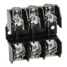 9080FB Series Fuse Holder Thermoplastic 3-Pole 30A 250V ac/dc Class H 3 H x 2.95 W x 1.38 D in.