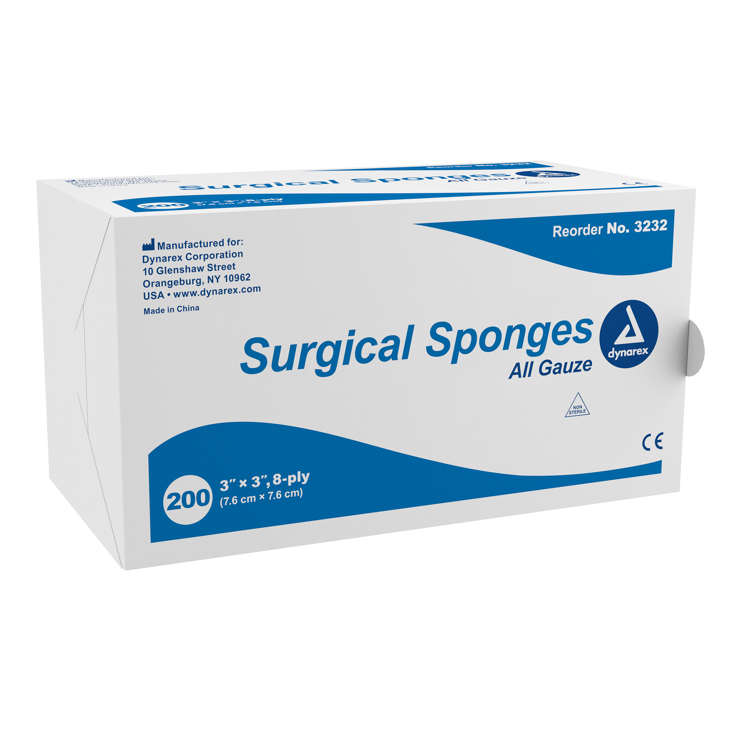 Surgical Gauze Sponge 3 x 3in 8 Ply