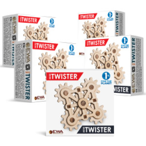 Twister Mini Fidget, 3D Wooden STEM Building Kit, Pack of 5