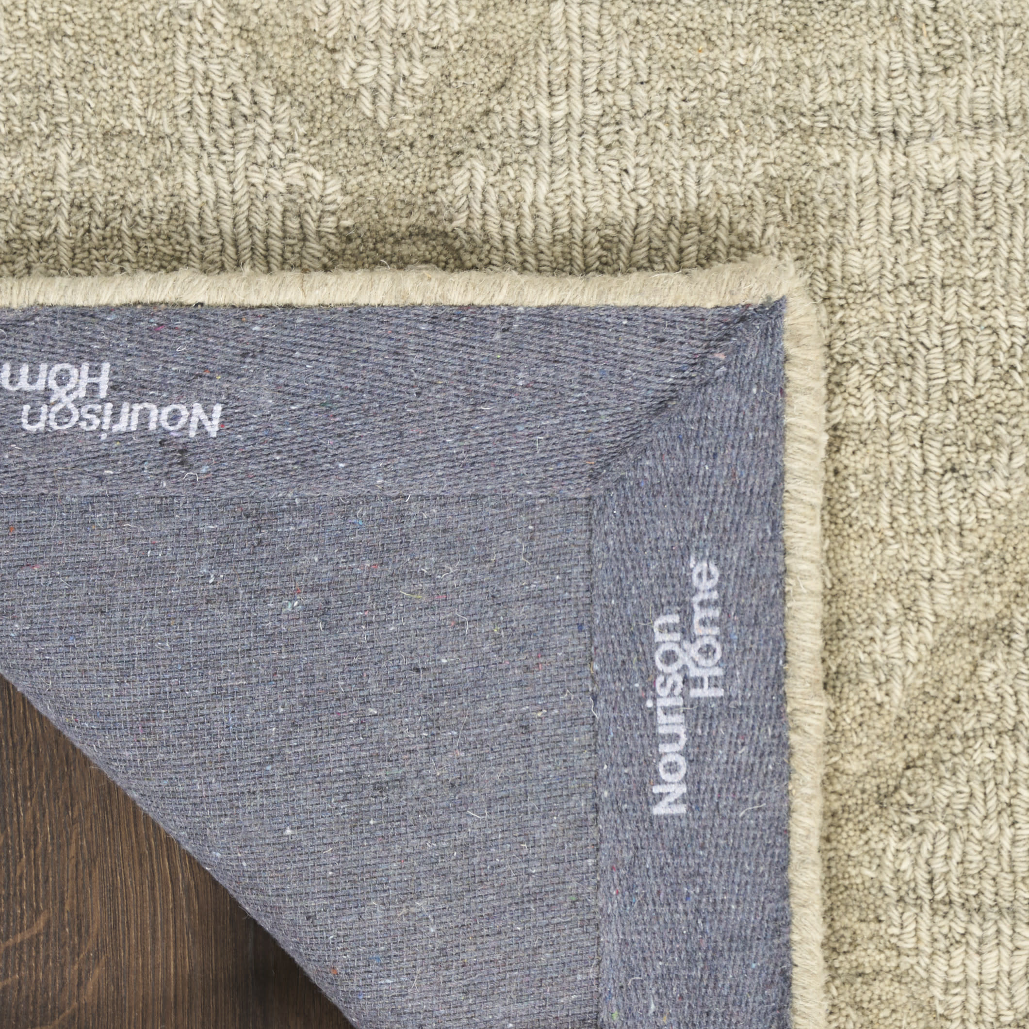 Nourison Wool Haven 2' x 6' Sage Modern Indoor Rug