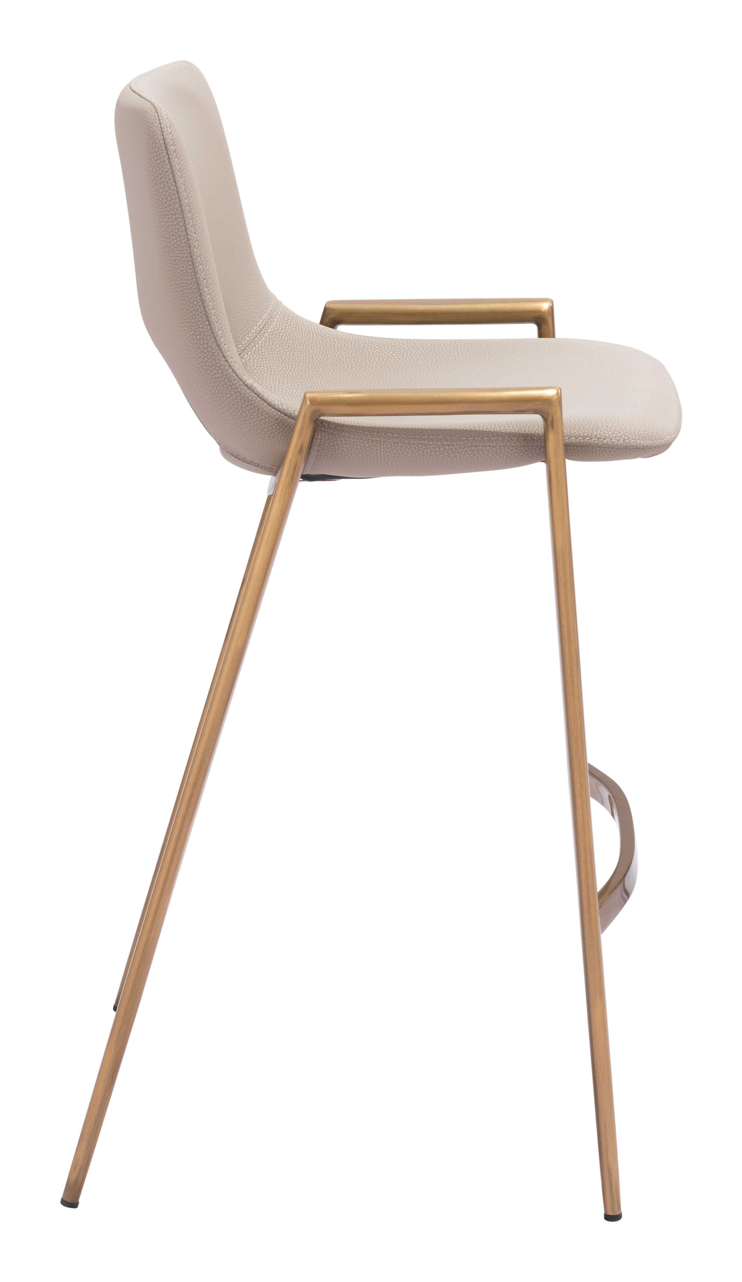 Desi Counter Stool (Set of 2) Beige & Gold product image