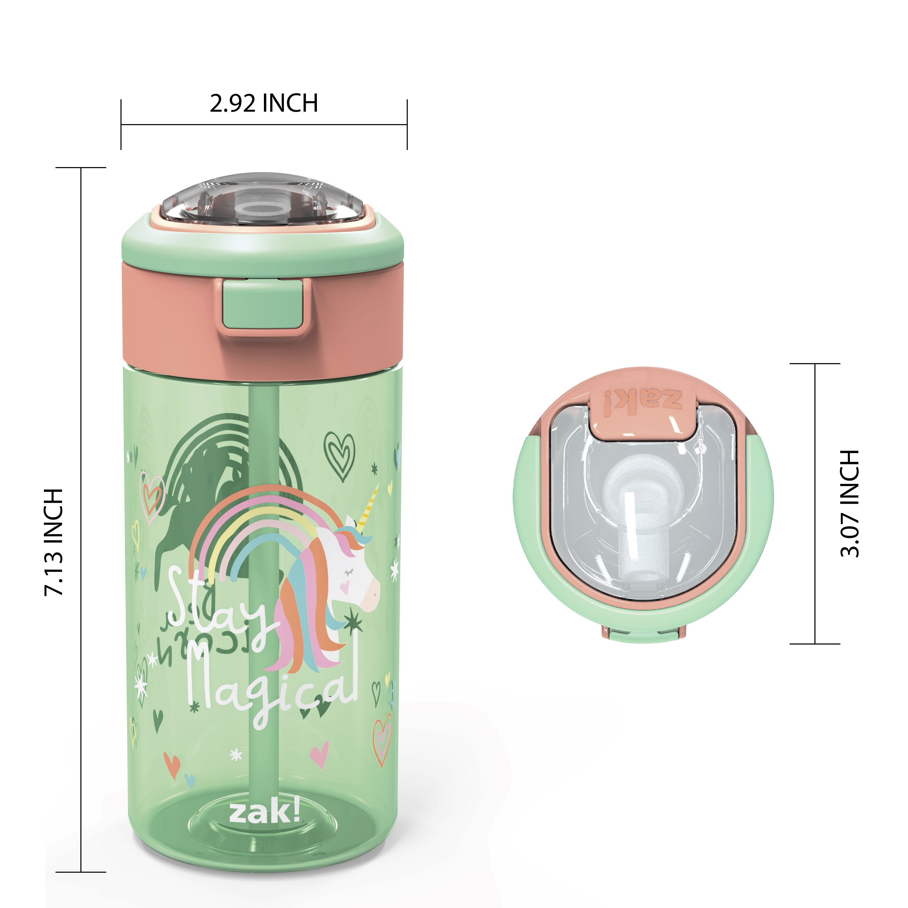 Genesis 18 ounce Water Bottles, Unicorn, 2-piece set slideshow image 10 Genesis 18 ounce Water Bottles, Unicorn, 2-piece set slideshow image 10