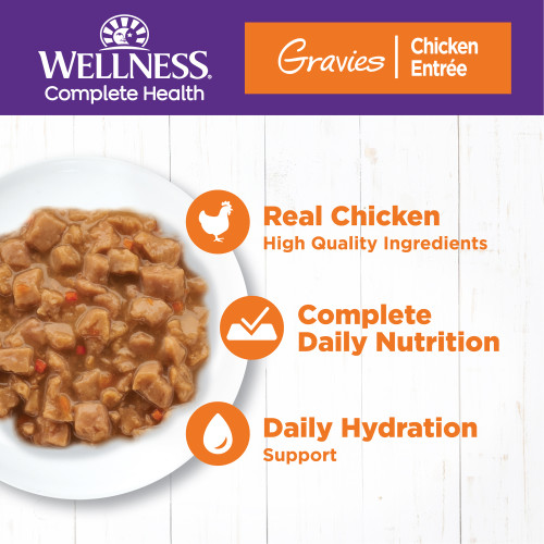 The benifts of Wellness Complete Health Gravies Chicken Dinner