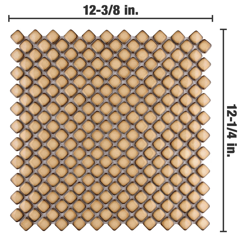 Sample – Hudson Diamond Caffe Porcelain Mosaic Tile
