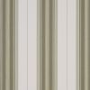 Vertical-striped wallpaper with alternating beige, olive, and gray bands â€” covering a flat wall surface â€” evenly lit, neutral-toned interior surface with no furniture or window visible.