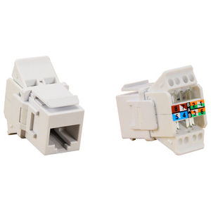 Cat 6 Modular, IDC Terminal, 568A/B, Gold, Nickel, 8
