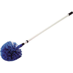 Carlisle, Flo-Pac, Round Duster With Soft Flagged Bristles, Polypropylene, Blue