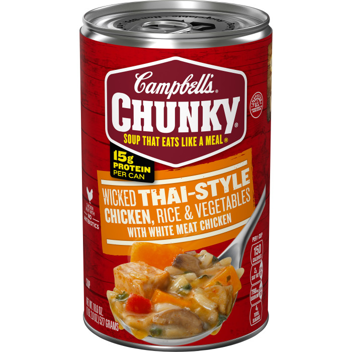 Wicked Thai-Style Chicken with Rice & Vegetables Soup