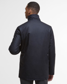 Wachsjacke Modern Border Navy