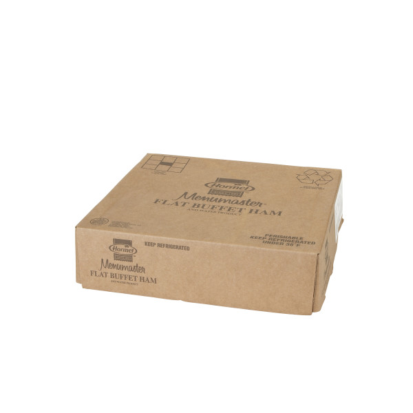 MENUMASTER(r) Flat Buffet Ham & Water, 96% FF, 2  pc . C1RA - Front Right Closed Case (Hi Res)