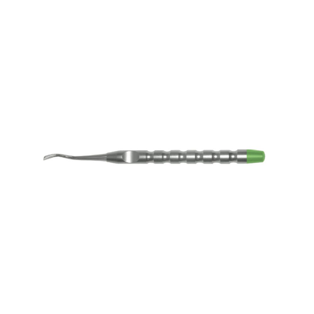 X-OTOME Hybrid (Elevator and Periotome), Angled, Mesial, Medium, Green End Cap