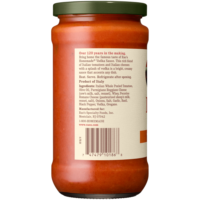 Vodka Sauce, 15.5 oz - Left Image