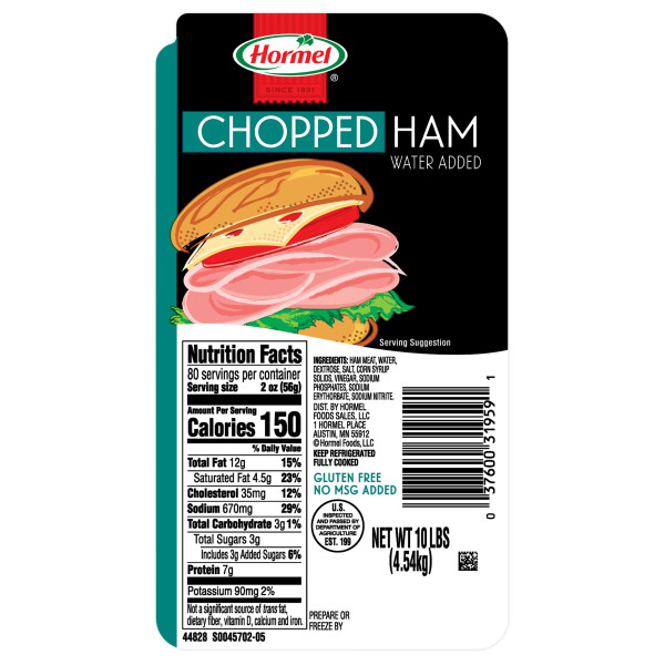 BLACK LABEL(r) CHOPPED HAM SWEET 10 LB. . C1N1 - Front No Plunge In Package (Hi Res)