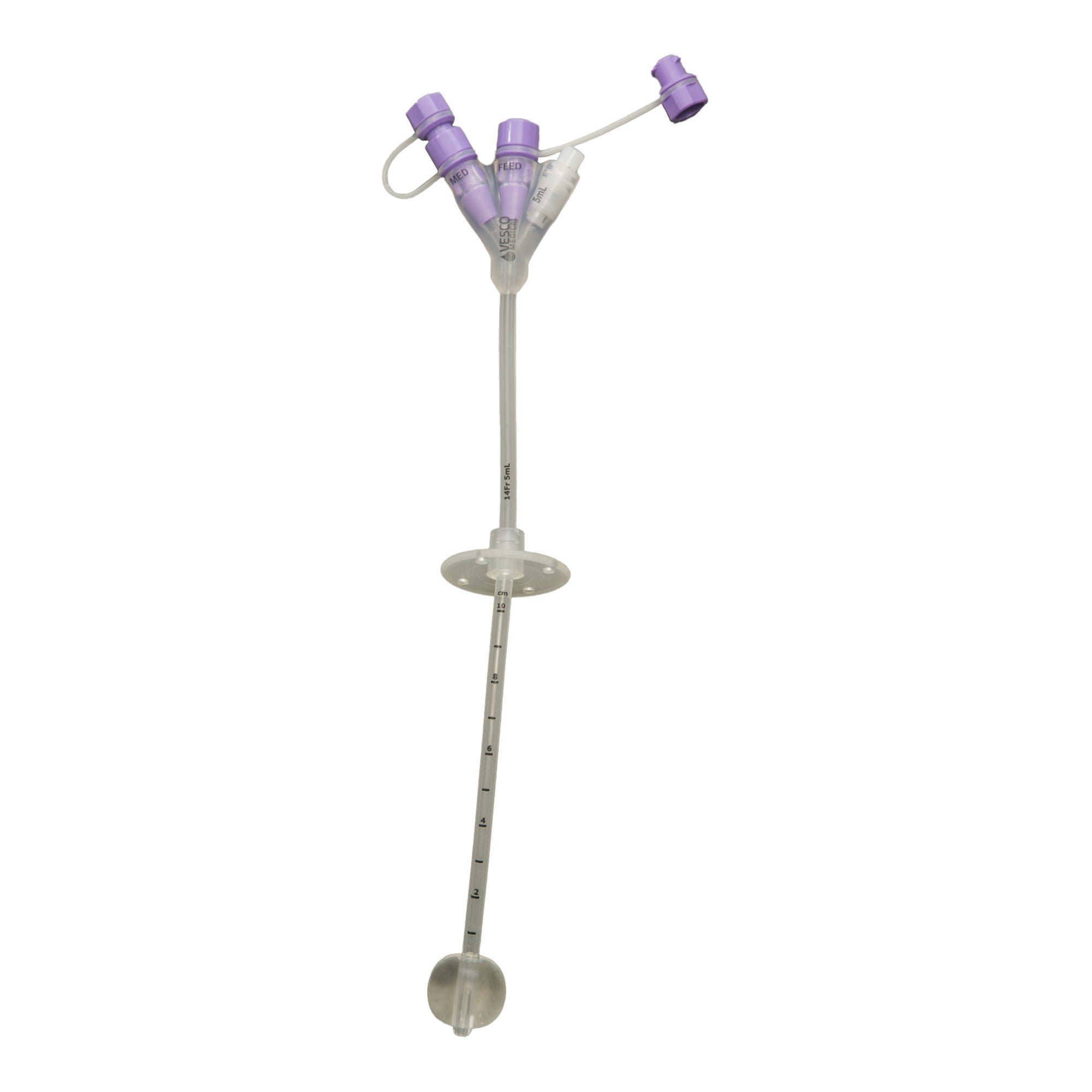 Vesco Medical™ Gastrostomy Feeding Tube, 14 Fr.