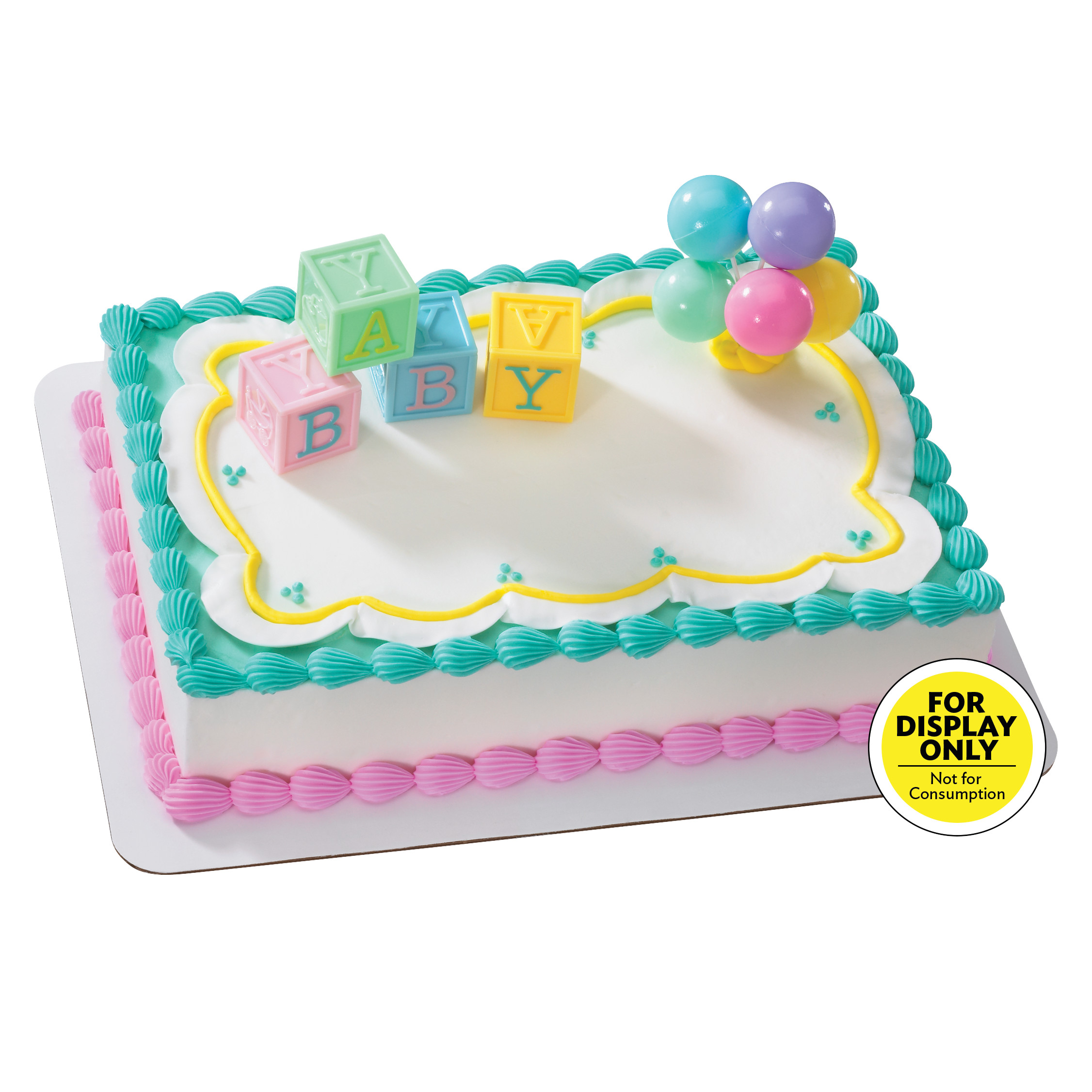 B A B Y Blocks Decoset Decodisplay Cake | DecoPac