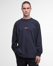 Lever Long-Sleeved T-Shirt Dark Navy