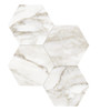 Amica Calacatta 6″ Hexagon Mosaic Honed