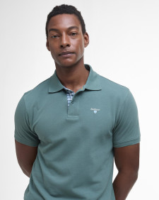 Tartan Pique Polo Shirt Vintage Teal