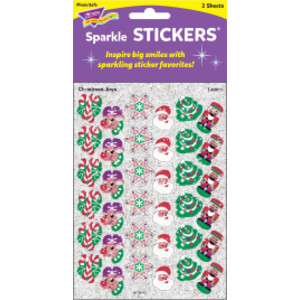Christmas Joys Sparkle Stickers®, 72 unidades