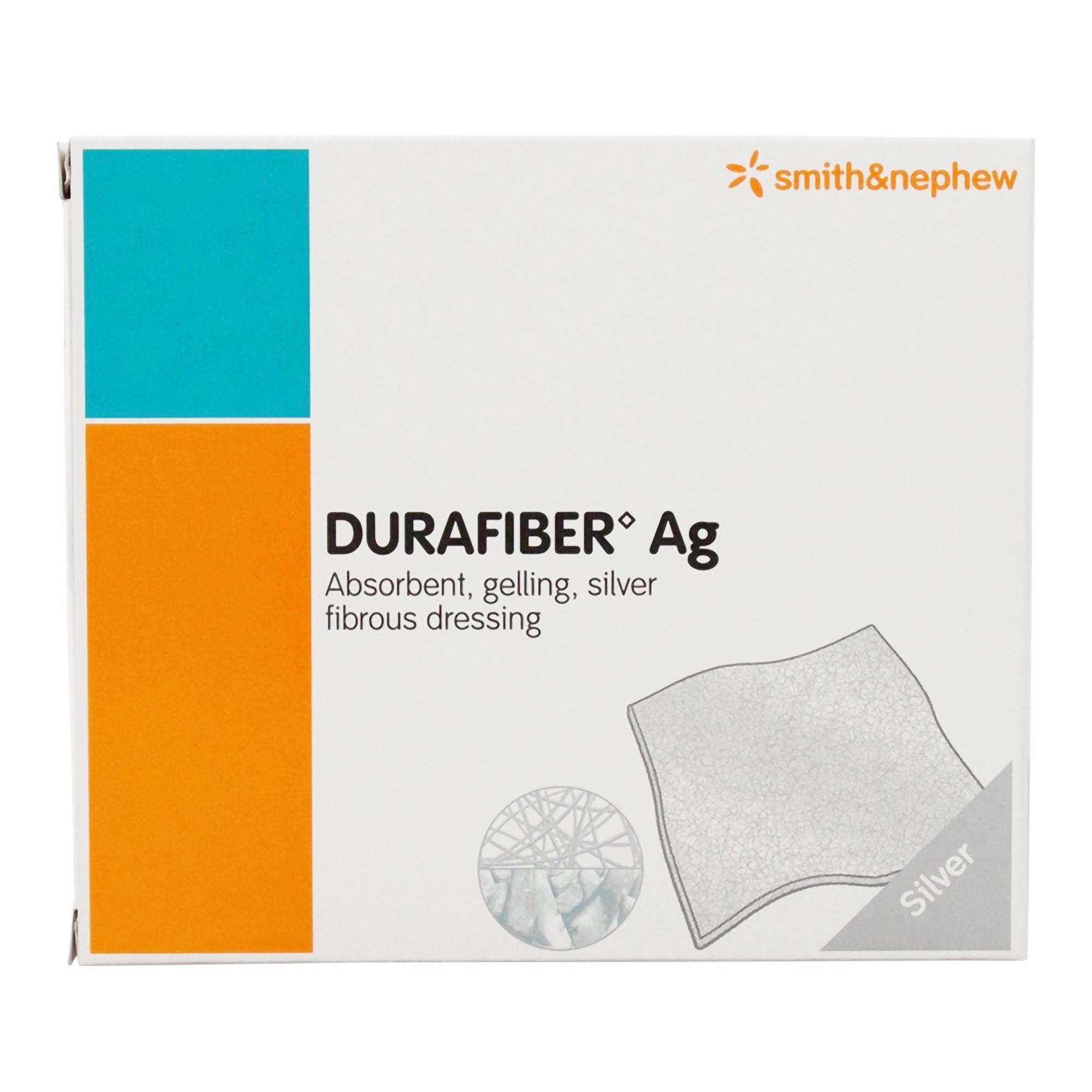 Durafiber Ag Silver Dressing, 4 x 4¾ Inch