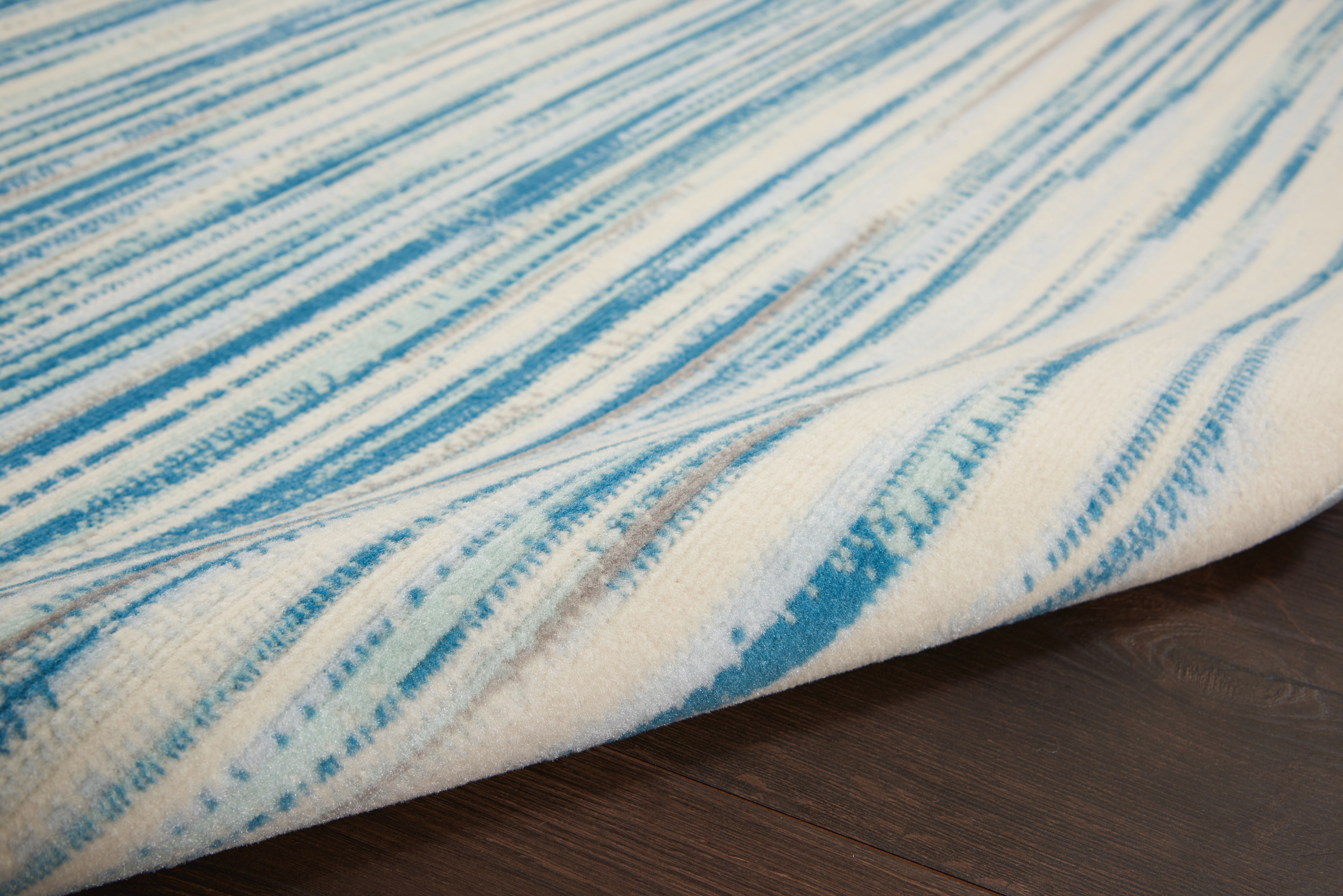 Nourison Jubilant 4' x 6' Blue Modern Indoor Rug