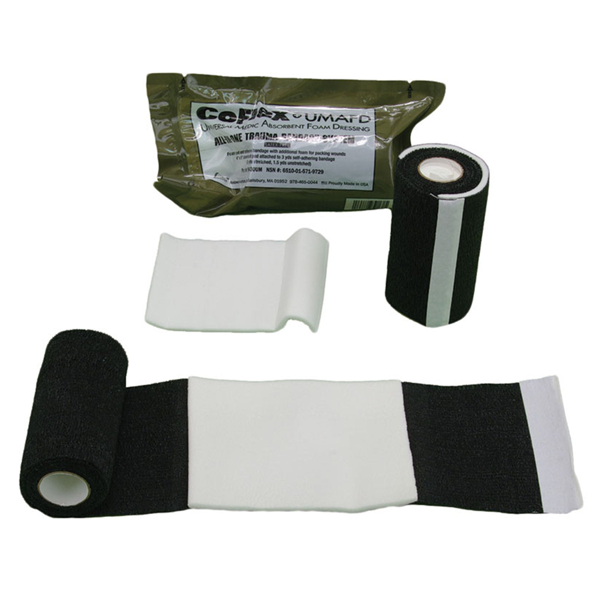 Andover Healthcare Inc BANDAGE, CO-FLEX ALL-IN-1 BLK 4"X3YDS (18/CS)