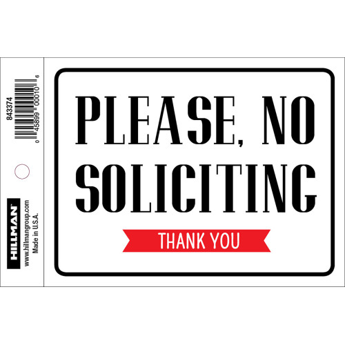 No Soliciting Sign (4